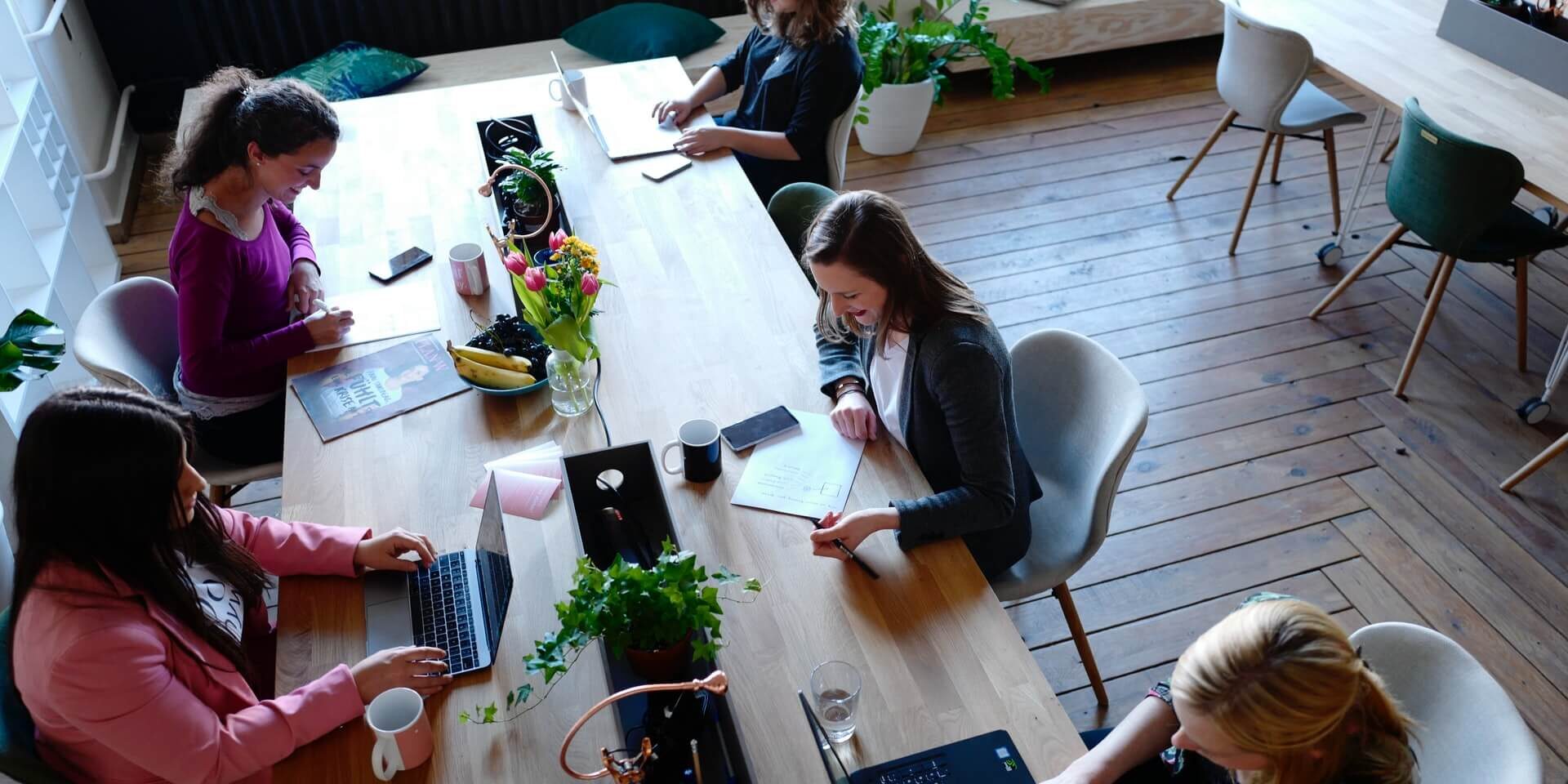 women working in office